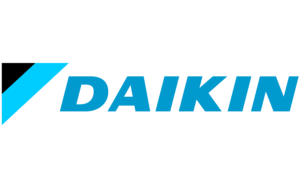 Daikin logo - Global leader in air conditioning technology.