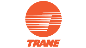 Trane logo - Reliable heating and cooling systems.